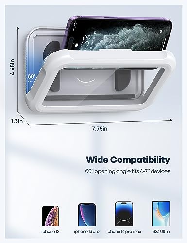 image for Lamicall Shower Phone Holder Waterproof - IPx6 HD Screen Waterproof Ph