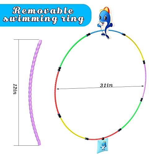 Gushu Diving Toys 15 Pcs Pool Toys For Kids Age 4-8 8-12 Water Swim Thru Rings With Buoys And Sandbags Underwater Training Program Swimming Pool Games Water Sports Gifts #TOP6