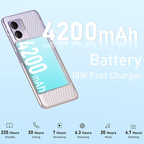 Doogee N50 Unlocked Android Phone 2023, 6.52" Fhd Smartphone 15Gb Ram+128Gb Rom (Tf 1Tb) Android 13 Cell Phones, Octa Core, Dual 4G Sim, 18W Pd 4200Mah, 50Mp+8Mp Camera, Face Id, T-Mobile, Us Version #TOP5