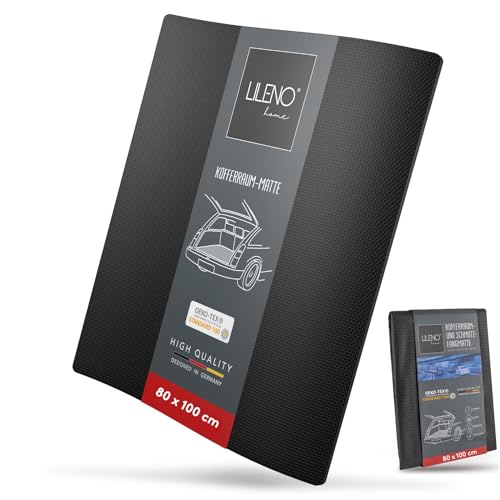 LILENO HOME Tapis anti-saleté antidérapant universel [80 x 100 cm] Découpable et imperméable – Tapis antidérapant pour voiture – Tapis de coffre – Tapis antidérapant pour tiroirs – Tapis de protection