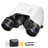 双眼鏡 10倍 ライブ用 望遠鏡 オペラグラス コンサート 観劇 スポーツ観戦 ライブ用双眼鏡 BAK4プリズム めがね対応 折り畳み 目幅調整 双眼望遠鏡 子供 軽量 高倍率 クリア 使いやすい コンパクト 野球サッカー 運動会 アウトドア 旅行バード ウォッチング 野鳥観察 レンズ用クロス 収納袋付き 日本語取説明書 ホワイト