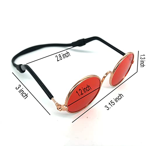 Cool Pet Glasses Kitten Sunglasses Pet Art Photography Glasses Accessories Cute Glasses Cosplay Costume Photos Props Random Color (6 Pieces Mixed Color) #TOP2