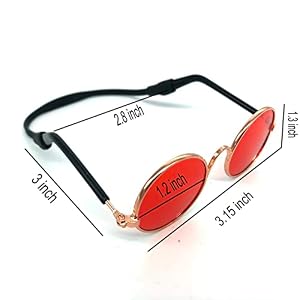 2pcs Random Color Small Cat Kitten Glasses Pet Glasses Dog Sunglasses Pet Supplies Kittens Pet Sunglasses 3 cm/1.1 Inch Cosplay Costume Photos Props (Kitten glasses Black+Red) 2pcs Random Color Small Cat Kitten Glasses Pet Glasses Dog Sunglasses Pet Supplies Kittens Pet Sunglasses 3 cm/1.1 Inch Cosplay Costume Photos Props (Kitten glasses Black+Red)