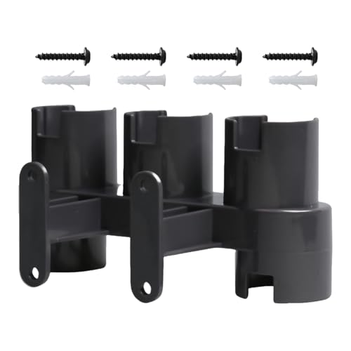 Soportes de aspiradora resistentes, accesorios para varios modelos, fácil instalación, ideal para espacios pequeños y solución de almacenamiento ordenada en el garaje