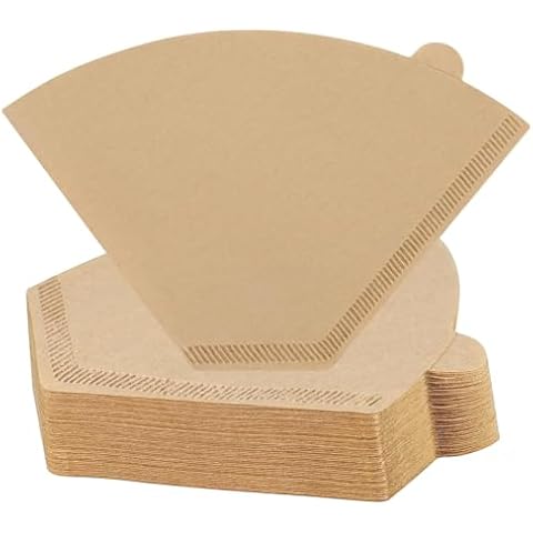 #4 Cone Coffee Filters,100 Count Disposable Coffee Paper Filters,Unbleached Cone Filters 8-12 Cup, Filters For Pour Over and Drip Coffee Maker (100, #04) Cover