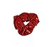 Obersee Kids Hair Tie Scrunchie, Red, One Size