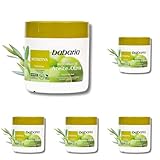 Babaria – Mascarilla Capilar De Aceite De Oliva – 400 Ml, Blanco, Fresco (Paquete de 5)