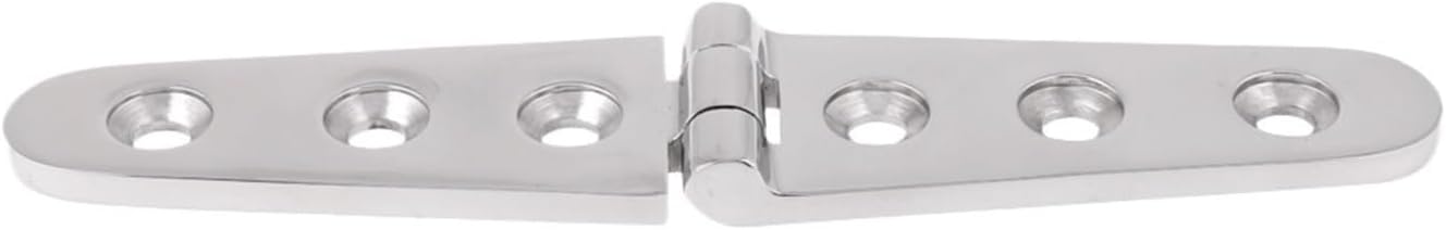 Frame Concealed Cabinet Door Hinge Stainless Steel Silver Strap Hinge Marine Boat Parts Accessories 150mmx29mm