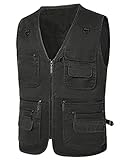 Material - Men Multi-Taschen Weste ist aus 100% Baumwolle gefertigt. Top-Materialien, leicht, langlebig und komfortabel. Diese Weste eignet sich für Fotografie, Regisseure, Bergsteigen, Outdoor-Sport, Angeln, Schiessen, Wandern, Jagen