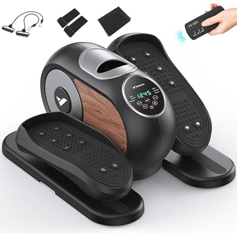 MERACH Under Desk Elliptical, Ellipse Leg Exerciser Electric as Seen on TV for Seniors with Remote Control & 12 Adjustable Speeds, Quiet Portable Seated Pedal Exerciser Machine for Home Cover