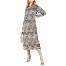 Ted Baker Light Pink Flossi Pleated Floral-Print Woven Maxi Dress Size 2 US 6
