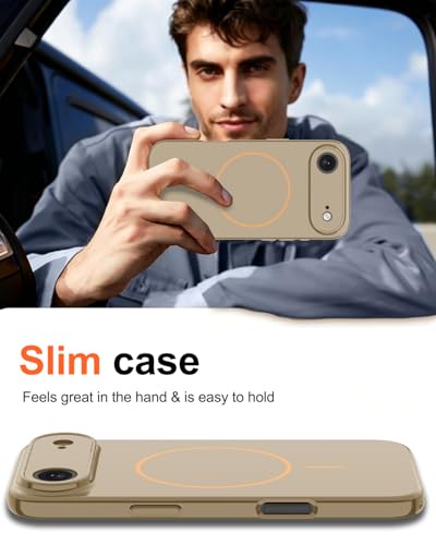Image of Magnetic for iPhone Air Case,Shockproof Matte Cover,Desert Gold