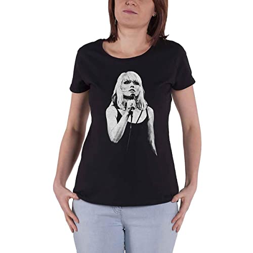 Image of Blondie Women's Debbie Harry Open Mic T-Shirt Black