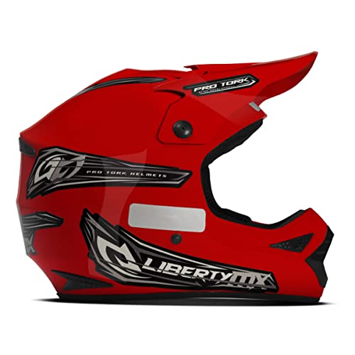 Capacete Motocross Pro Tork Liberty Mx Pro Tam. 58 Vermelho