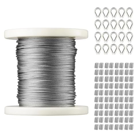 VEVOR 1/16 Wire Rope Kit with Accessories Cover