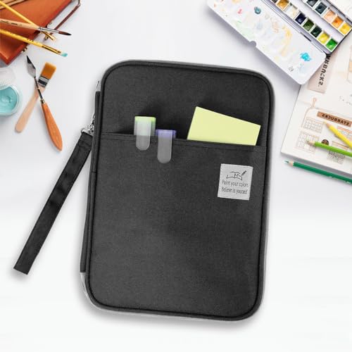 YOUSHARES 192 Slots Colored Pencil Case, Large Capacity Pencil Holder Pen Organizer Bag with Zipper for Prismacolor Watercolor Coloring Pencils, Gel Pens & Markers for Student & Artist (Black) by YOUSHARES - Image 3