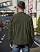 COOFANDY Mens Full Zip Jackets Collared Golf Jacket Light Work Jackets Fashion Casual Outwear Dark Army Green