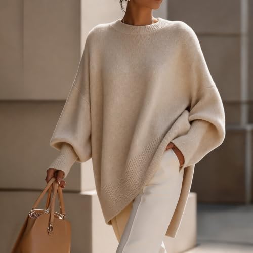 Oversized Sweater for Women Plus Size Fall Winter Knit Tops Loose Pullover - image 2