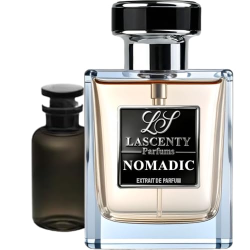 LaScenty NOMADIC Perfume Inspired by Ombre Nomade Cologne for Men & Perfume for Women 50ml | Extrait de Parfum | Long-Lasting Smoky Oud Amber Rose Scent | Bold Mysterious Unisex Fragrance
