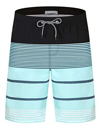 Aptro Men's Swim Trunks With Mesh Lining Quick Dry Bathing Suit 9" Big & Tall Swimsuit #K162 L #TOP3