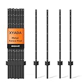 XYADA Fence Posts Sturdy Duty Metal Fence Post,U Post...