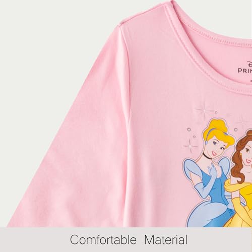 Disney Frozen, Minnie Mouse, Princess Girls Long Sleeve Dress for Toddlers and Big Kids2