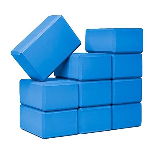 Kit 10x Bloco Tijolo de Yoga e Pilates | EVA Alta Densidade 500g | Bloquinho Funcional RPG Fitness F