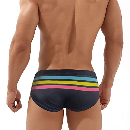 UXH Men's Swimming Briefs Sexy Swimwear Brand Swim Trunks Sexy Low Waist Boxers3