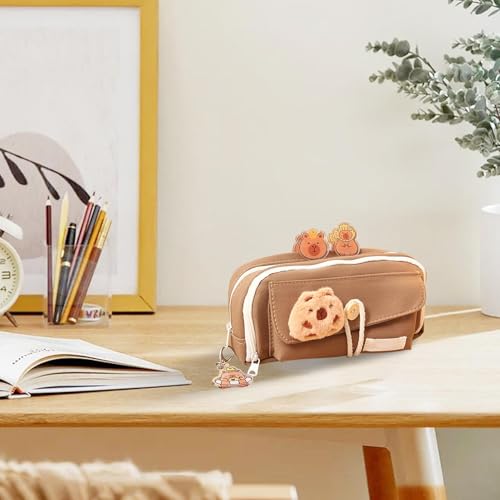 Besreey Estojo Capivara,Bolsa Capivara,Bolsa de caneta de desenho animado para estudante - Estojo bo