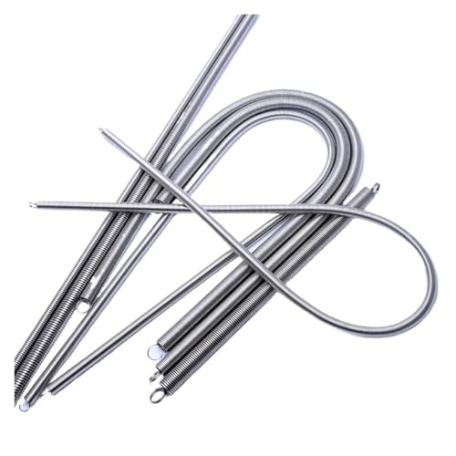 Ressort extensible inox 304 double crochet fil 1,2mm long 650mm