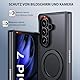 Telaso für Samsung Galaxy Z Fold 7 Hülle mit MagSafe [360° Drehbarer Ständer] Translucent Matte Handyhülle für Samsung Galaxy Z Fold 7 Case, Schutzhülle Cover mit Stoßfest Militärstandard, Schwarz