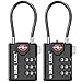 SURE LOCK TSA Compatible Travel Luggage Locks, Inspection Indicator, Easy Read Dials - 1, 2 & 4 Pack