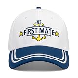 First Mate Hat for Women,Cool Boat Gifts for Boat Owners,Boating Gifts Accessories,Sailor Hat Women