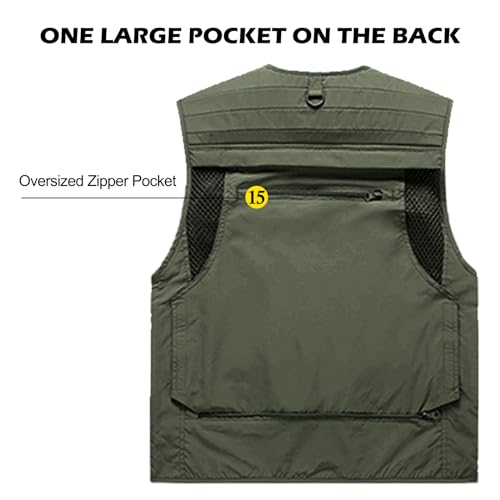 Wirltte Colete masculino de verão ao ar livre, safári, para viagem, fotografia, trabalho, pesca, col