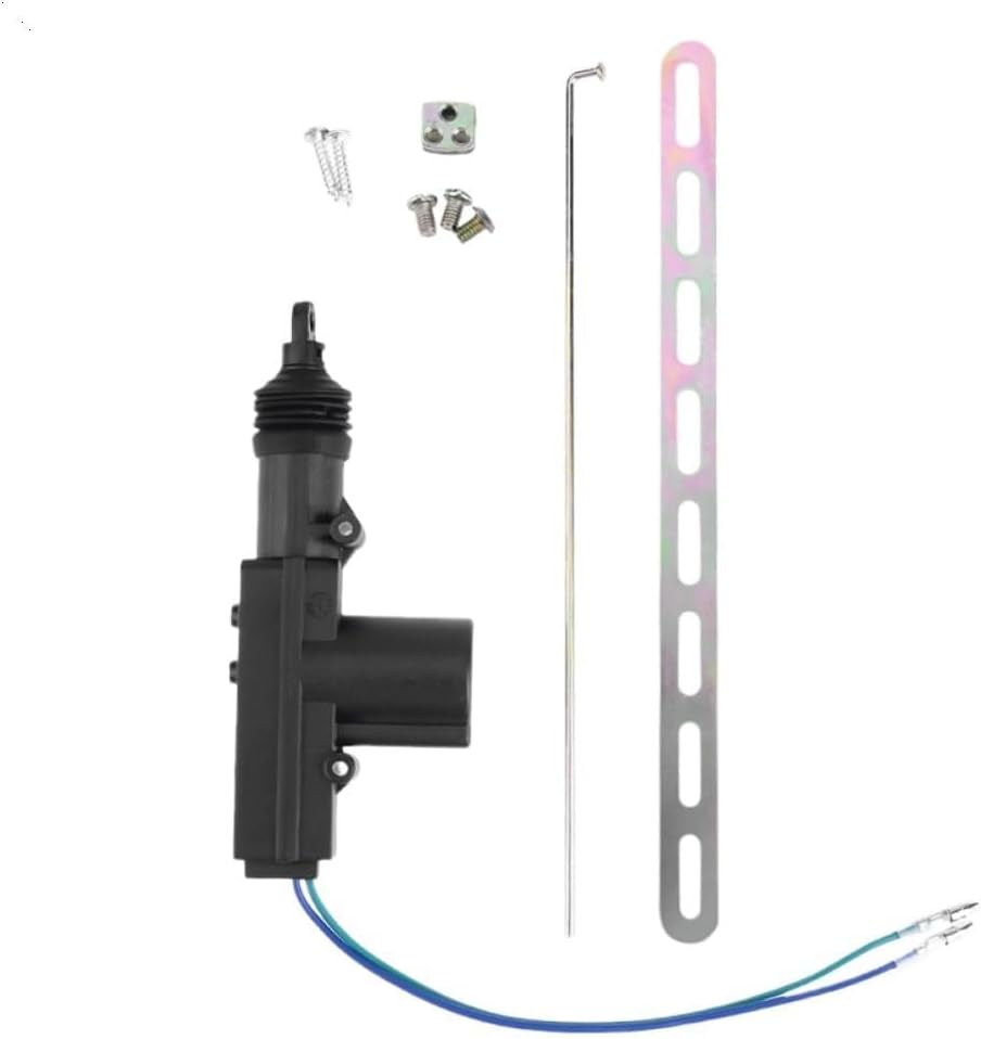 Car Door Lock Actuator 12V 2 Wire Single Type Auto Power Locking System Compatible with Various 12V Vehicles