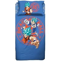 hermet Juego de sábanas para Cama Individual Dragon Ball 100%