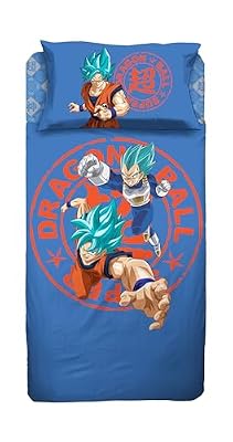 hermet Juego de sábanas para Cama Individual Dragon Ball 100% algodón, Juego de sábanas de 1 Plaza, sábana encimera + sábana Bajera + Funda de Almohada, Ropa de Cama, Producto Oficial | Ya disponible en tu tienda friki favorita! En mundofriki.es! hermet Juego de sábanas para Cama Individual Dragon Ball 100% algodón, Juego de sábanas de 1 Plaza, sábana encimera + sábana Bajera + Funda de Almohada, Ropa de Cama, Producto Oficial | Ya disponible en tu tienda friki favorita! En mundofriki.es!