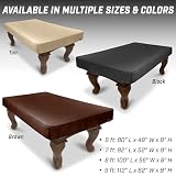 Housse de billard GoSports en similicuir noir, 2,1 m photo 6