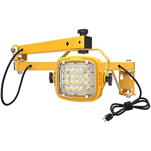G GJIA 50W LED Loading Dock Light with 40" Folding Arm, 7,000 Lumens, 360° Rotatable Lamp Head, IP65 Rated ETL Listed for Trailers, Docks, Warehouses, Container Cover