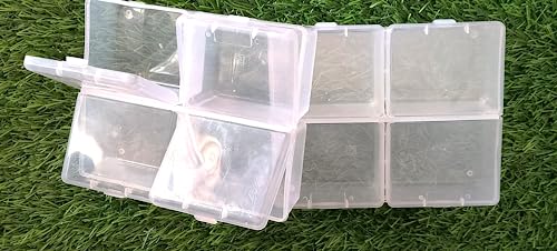 Image of Teraiya's 4 in 1 (with 4 Lid) Plastic Boxes for Storage of Multipurpose Things (Large - 15.5 cm l* 12.5cm b * h 4.5 cm) (1pc)