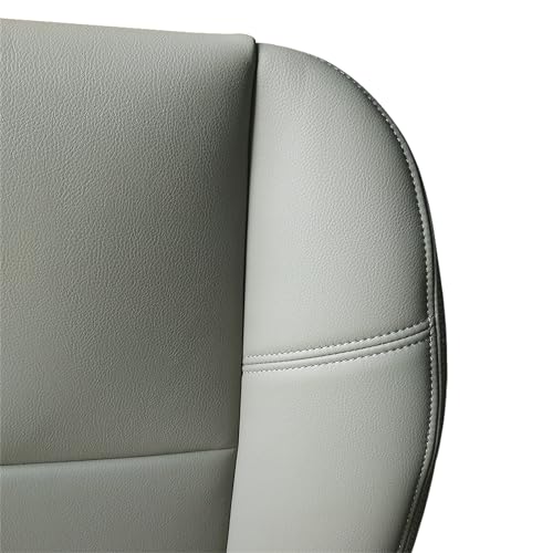 Dunhil Driver or Passenger Bottom Side Leather Seat Cover for Chevy Silverado GMC Sierra Tahoe Suburban Avalanche Yukon 2007 2008 2009 2010 2011 2012 2013 2014 (Grey) by Dunhil - Image 3