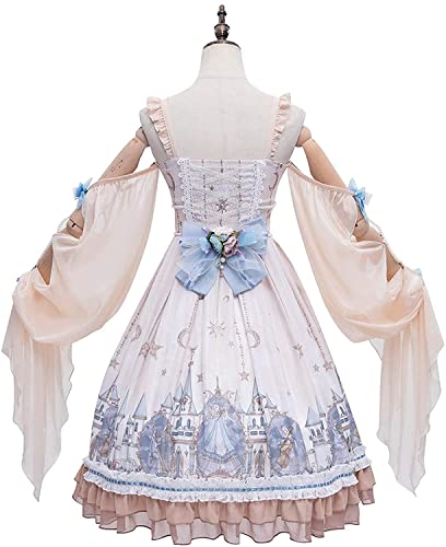 Robe Lolita Classique à Impression Numérique 3D : Ensemble Complet XL