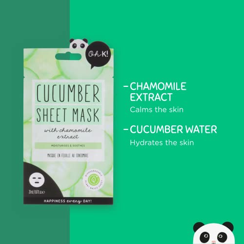 Oh K! Cucumber and Chamomile Sheet Mask #TOP24