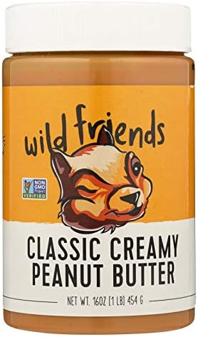 Wild Friends Peanut Butter - Classic Creamy - Case of 6 - 16 oz.