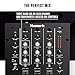 Numark M4 - 3-Channel Scratch DJ Mixer, Rack Mountable with 3-Band EQ, Microphone Input and Replaceable Crossfader with Reverse and Slope Controls