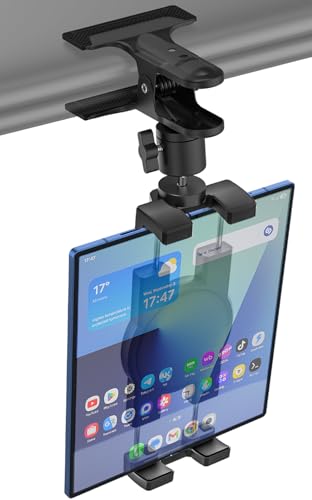 Support de tablette pour pare-soleil de voiture orientable noir