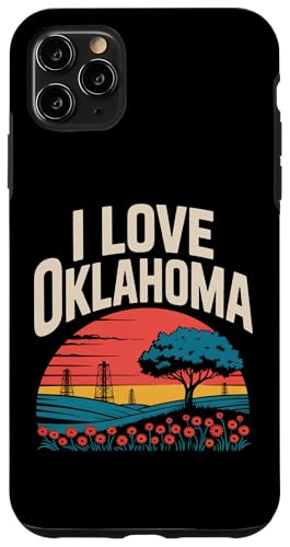 I Love Oklahoma Scenic Tramonto Design Custodia per iPhone 11 Pro Max
