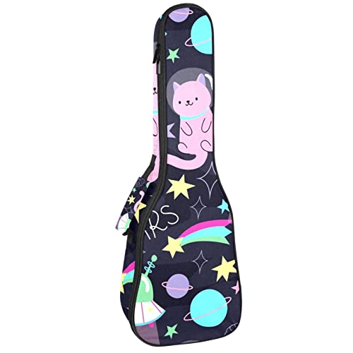 Sac rembourré pour ukulélé concert offrant plus d'espace de stockage