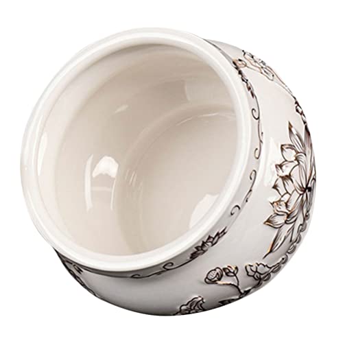 Ganazono Worship Bowl Buddha Incense Burner Ceramic Incense Holder Tibetan Buddhist Incense Stick Holder Bowl Alar Supplies For Home Temple Porcelain Incense Bowl #TOP9