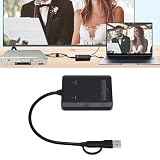 Topiky Konwerter VHS na Cyfrowy, Karta Przechwytująca Wideo USB, Urządzenie Przechwytujące Wideo Konwertuj VHS VCR DVD na Adapter Cyfrowy, Adapter Analogowo- AV HDMI, Karta